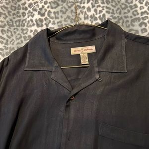 Tommy Bahamas 100% real silk button down shirt